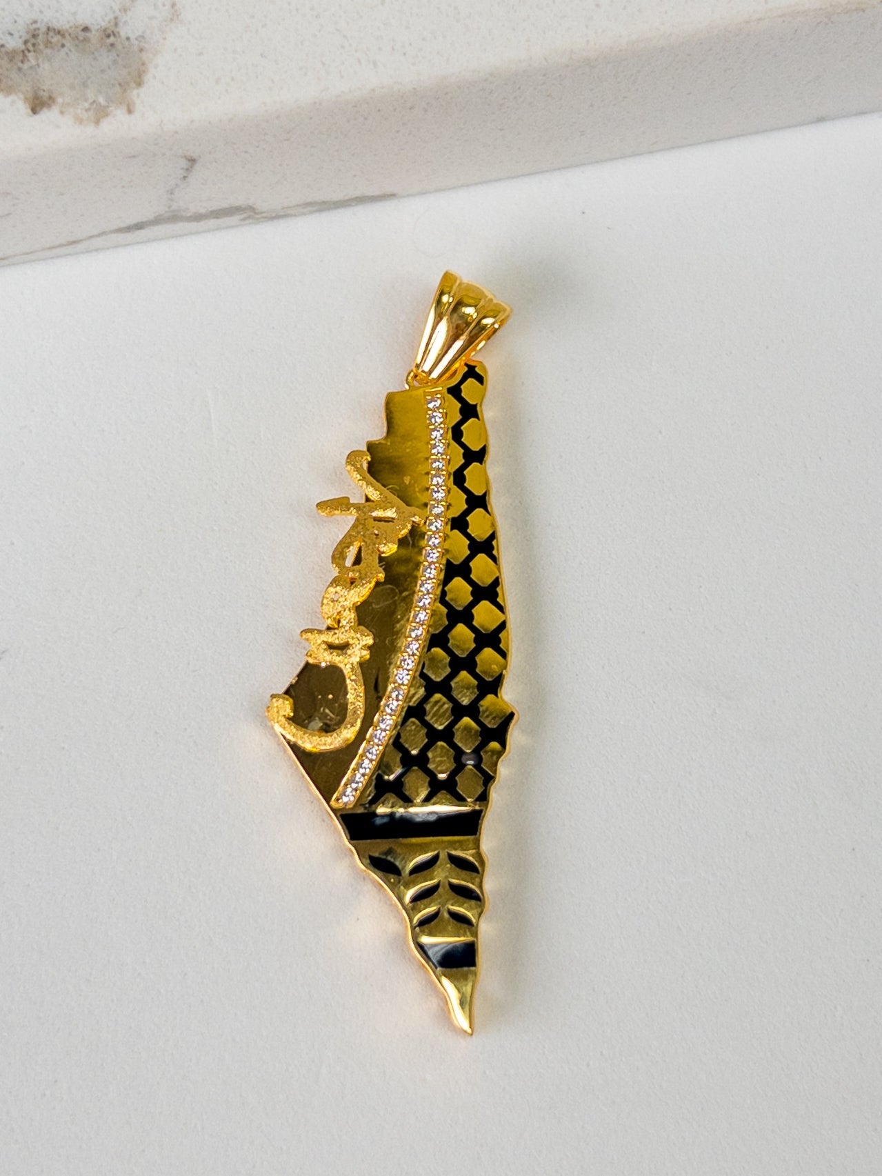 21k Gold Pendants Palestine - Cleopatra Jewelers