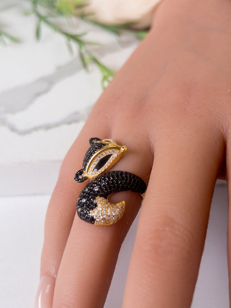 21k Gold Ring - Fox Collection – Cleopatra Jewelers