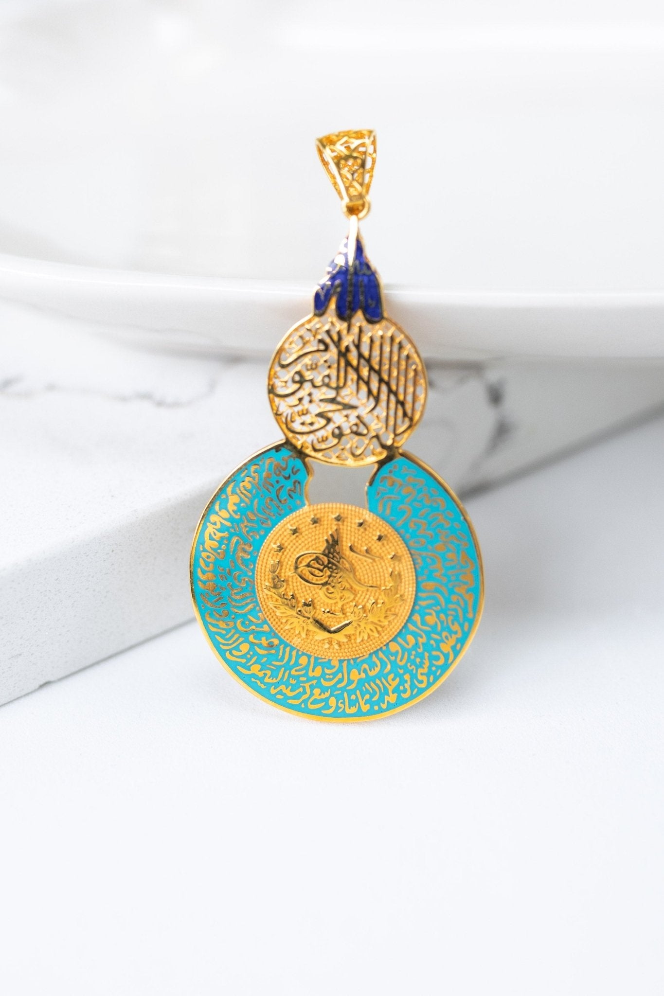 21K Yellow Gold Pendant - Cleopatra Jewelers