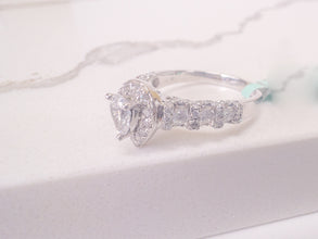 14k White Gold Diamonds Engagement Rings 1.0ct